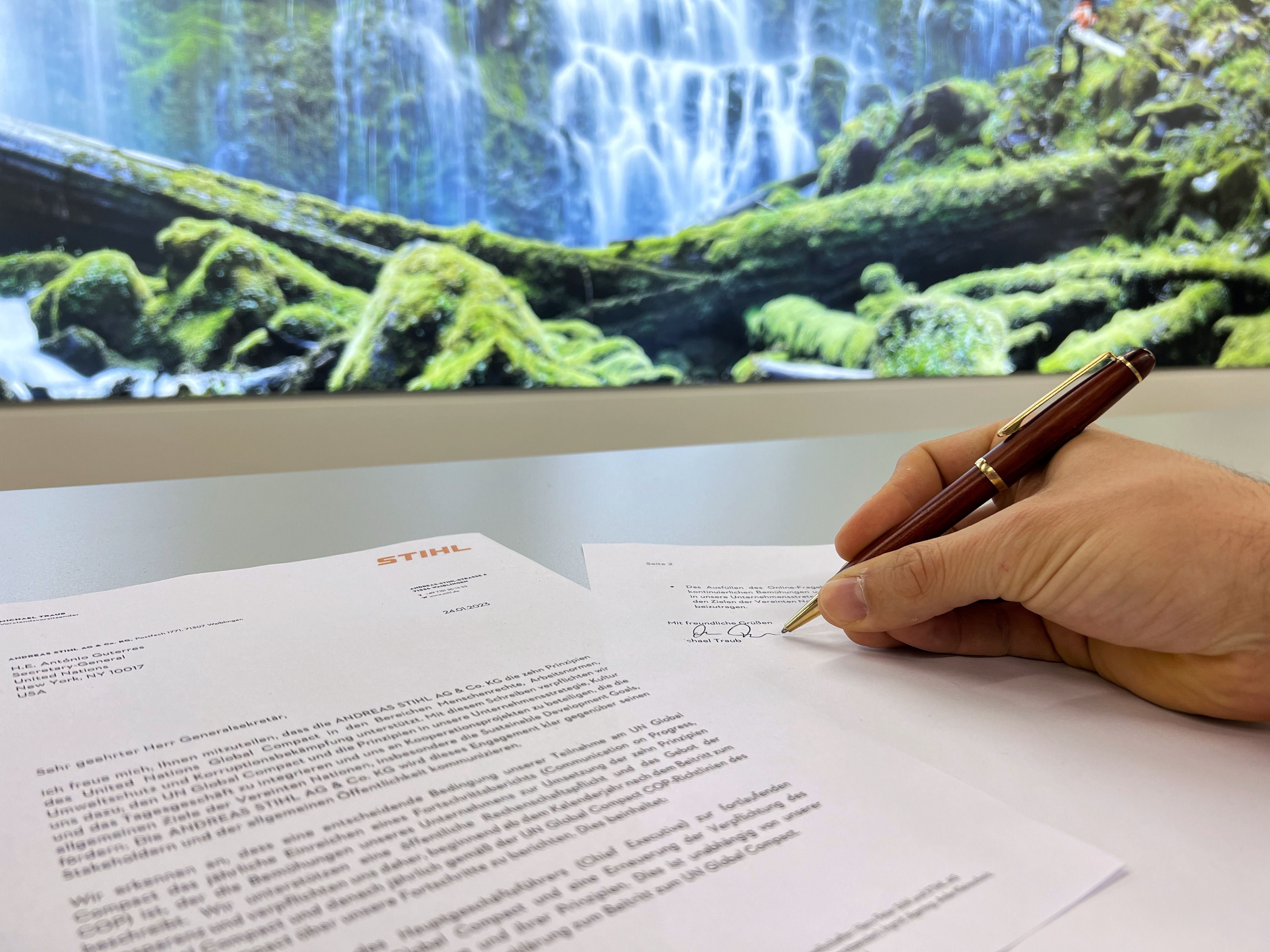 A STIHL csatlakozik az ENSZ Globális Megállapodásához 